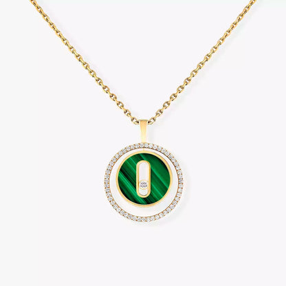 [AuraEcho]Lucky Move Diamond Necklace in Rose Gold and White Mother-of-Pearl