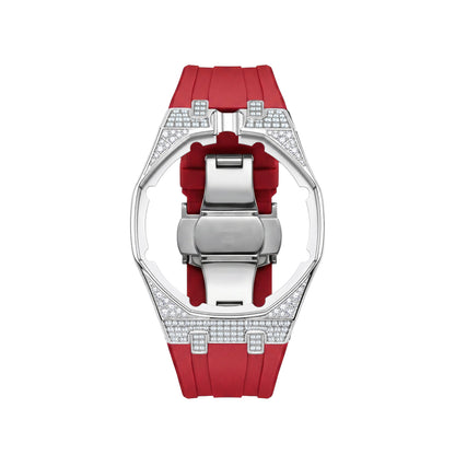 [AuraEcho] Royal Oak Pop Exclusive Steel Case With Diamond(Moissanite) & Silicone Strap