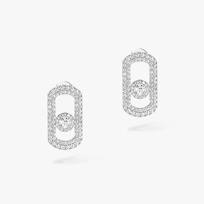 [AuraEcho]So Move Pave_-Set Diamond Earrings in Silver