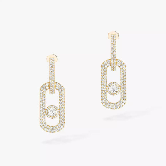 [AuraEcho]So Move XL Pave_-Set Diamond Pendant Earrings