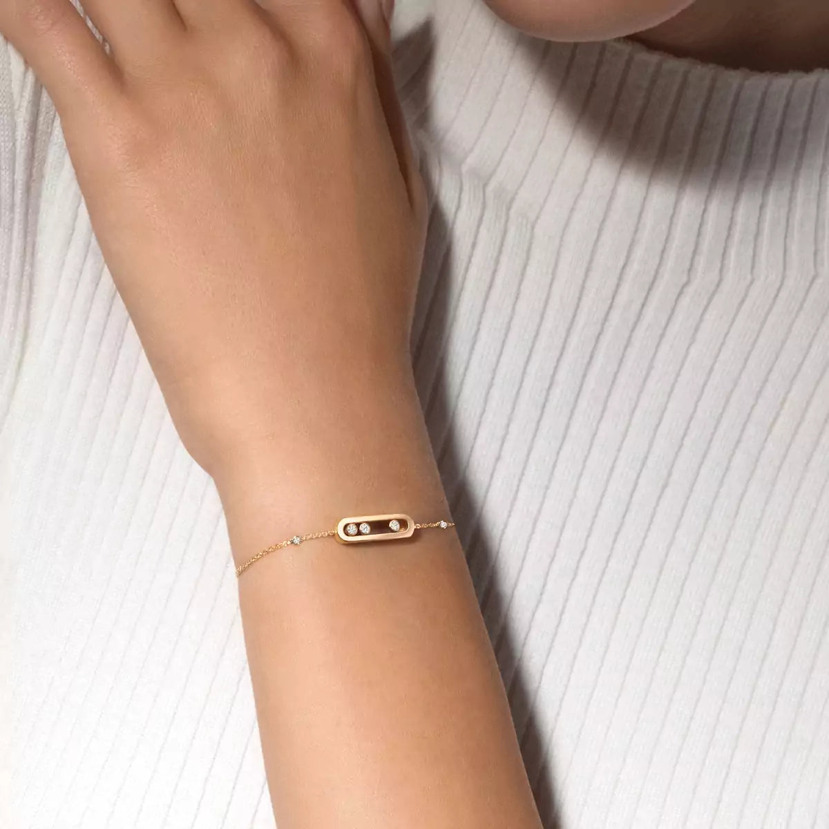 [AuraEcho]Baby Move Diamond Bracelet
