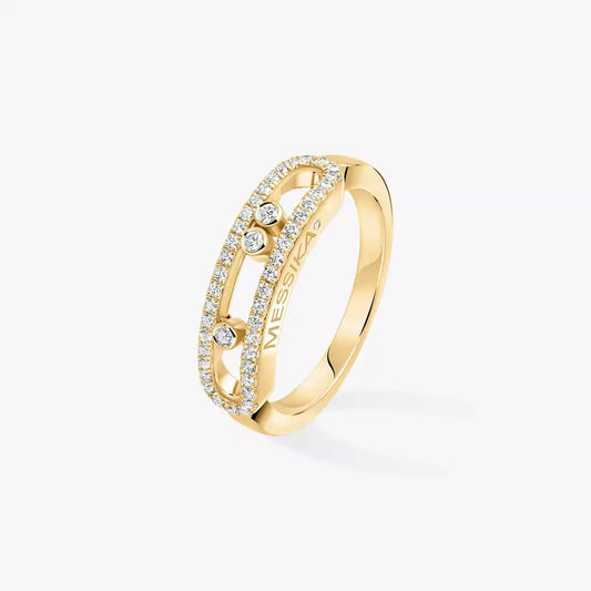 [AuraEcho] Baby Move Gold Diamond Pave_ Ring
