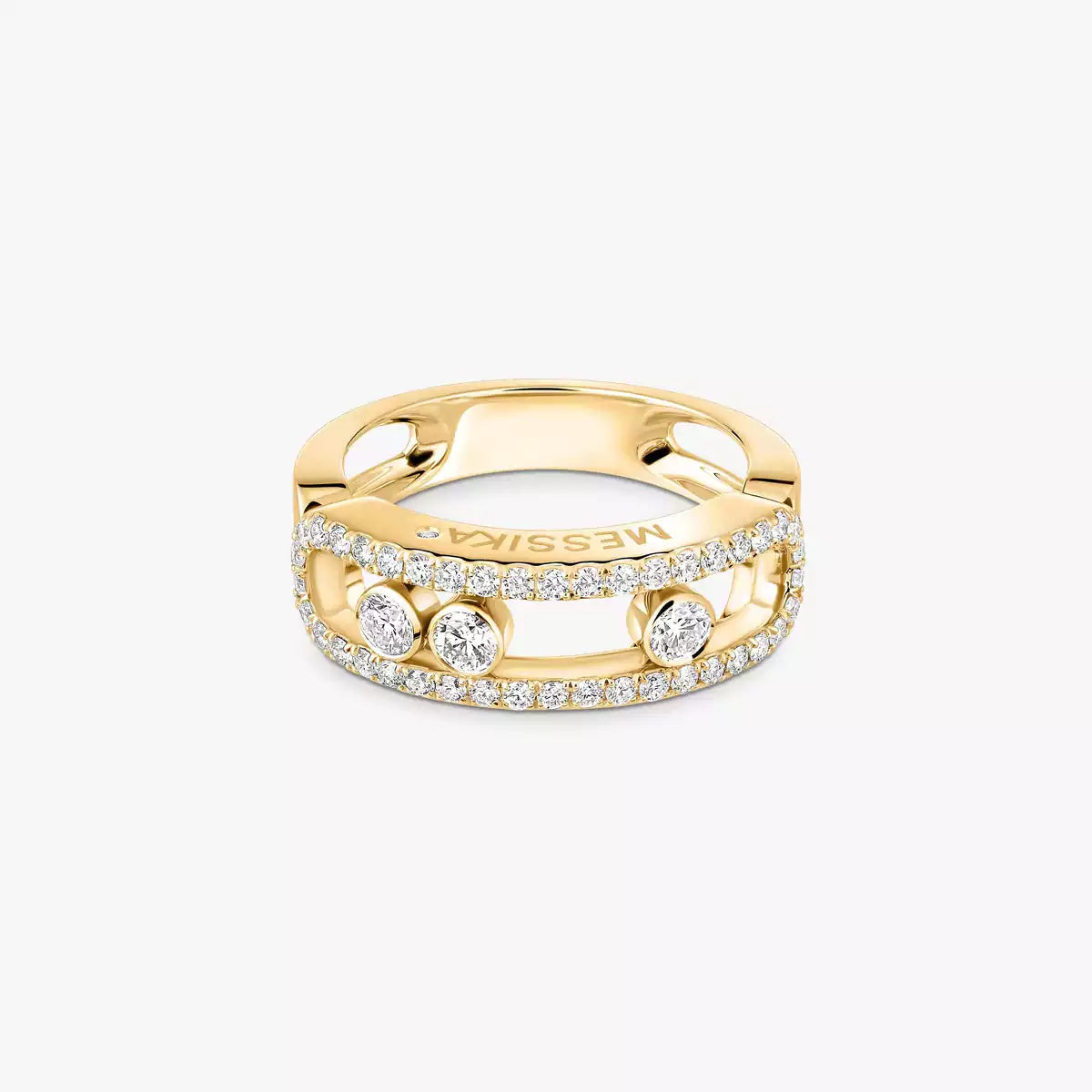 [AuraEcho] Move Gold Diamond Pave_ Ring