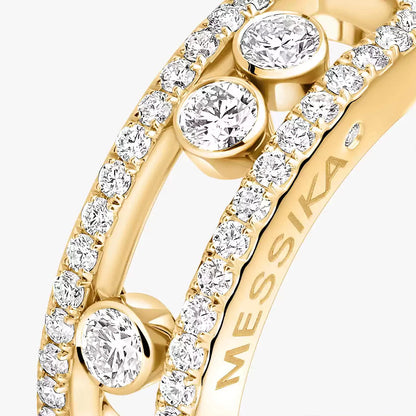 [AuraEcho] Move Gold Diamond Pave_ Ring