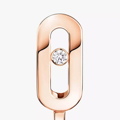 [AuraEcho]Diamond Mini Hoop Earrings Move Classique