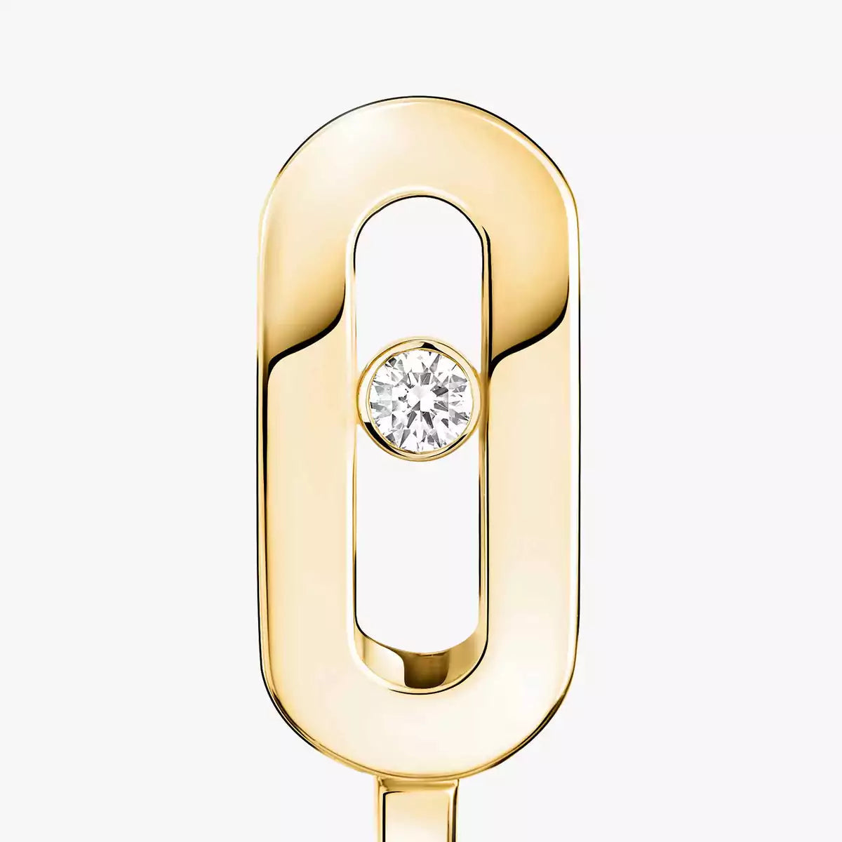 [AuraEcho]Diamond Mini Hoop Earrings Move Classique