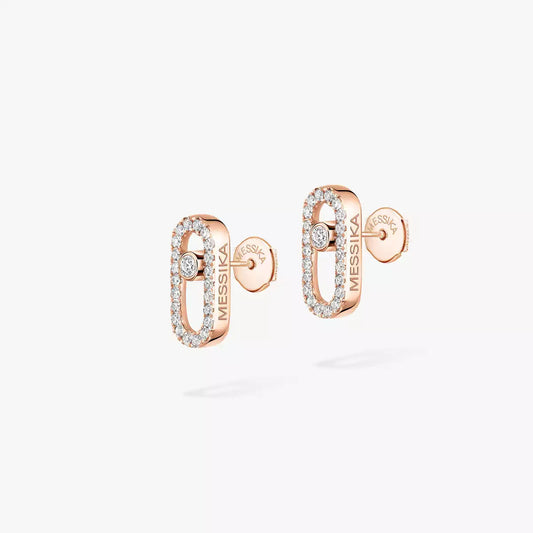 [AuraEcho]Move Uno Diamond Earrings