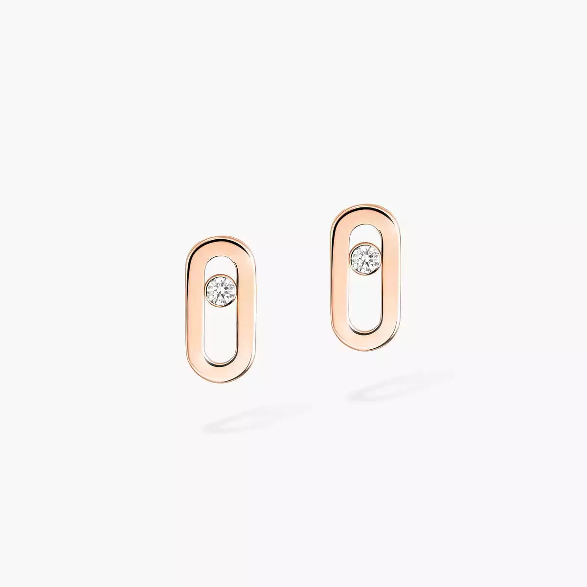 [AuraEcho]Move Uno Diamond Stud Earrings
