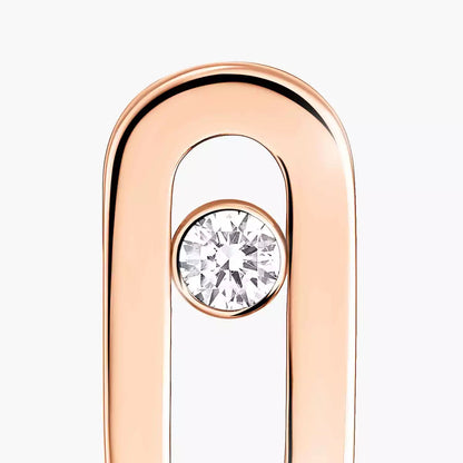 [AuraEcho]Move Uno Diamond Stud Earrings