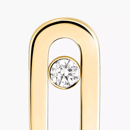 [AuraEcho]Move Uno Diamond Stud Earrings