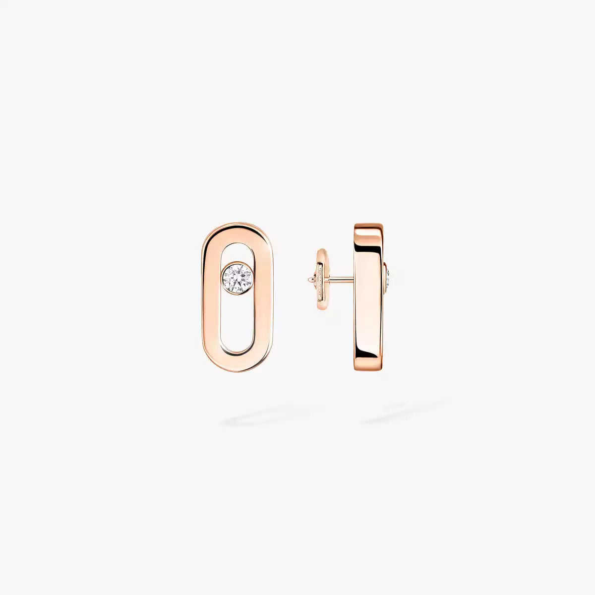 [AuraEcho]Move Uno Diamond Stud Earrings