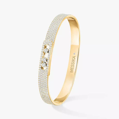 [AuraEcho]Move Noa Full Pavé Diamond Bangle Bracelet
