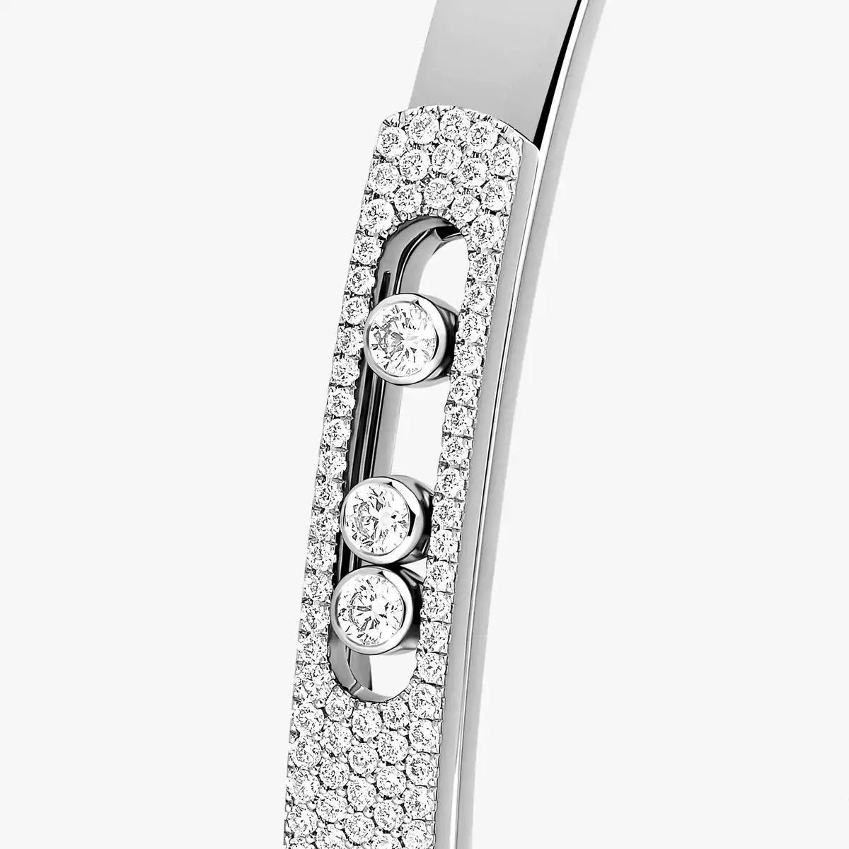 [AuraEcho]Move Noa Rose Gold Pavé Diamond Bangle Bracelet