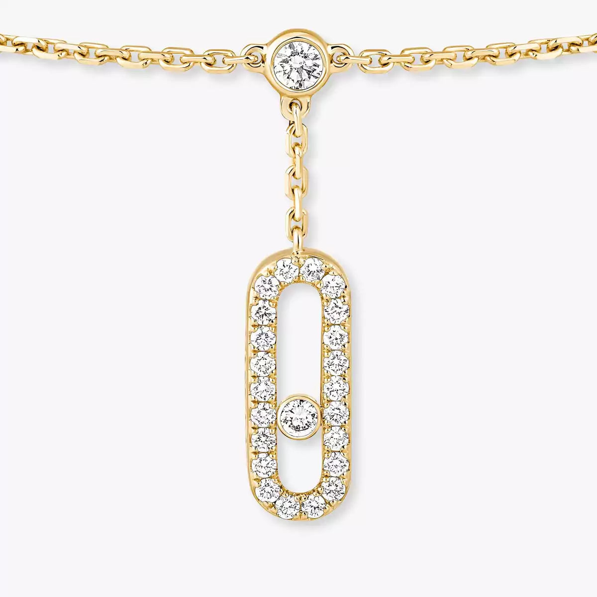 [AuraEcho] Move Uno pavé ankle bracelet