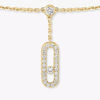 [AuraEcho] Move Uno pavé ankle bracelet