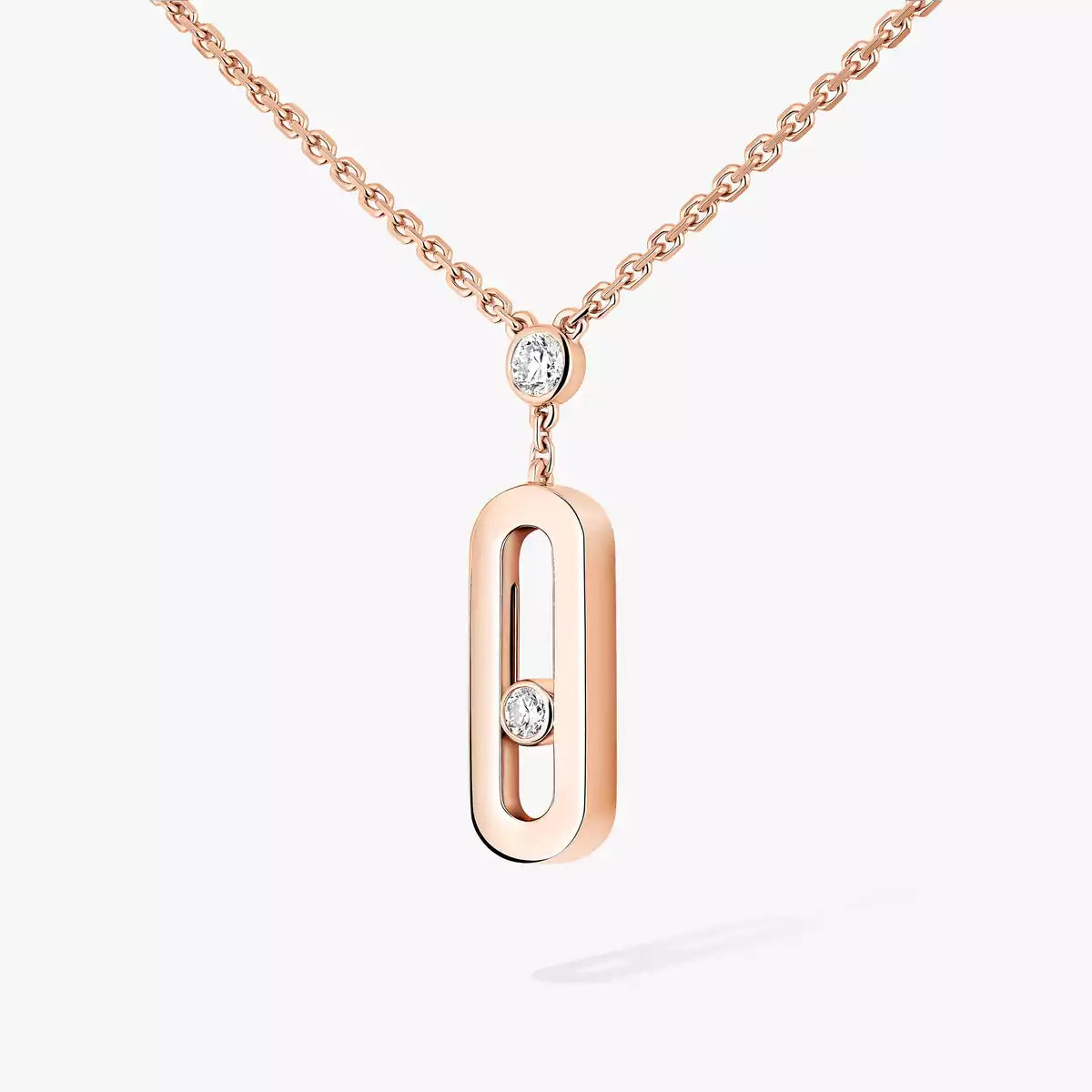 [AuraEcho] Move Uno Gold Diamond Long Necklace