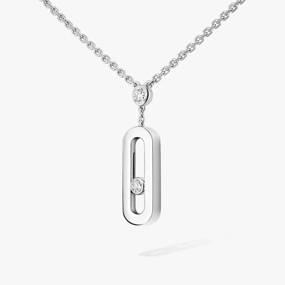 [AuraEcho] Move Uno Gold Diamond Long Necklace