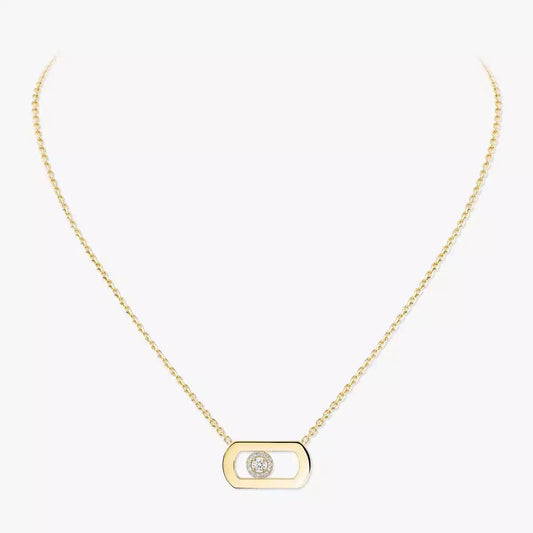 [AuraEcho]So Move Diamond Necklace in Gold