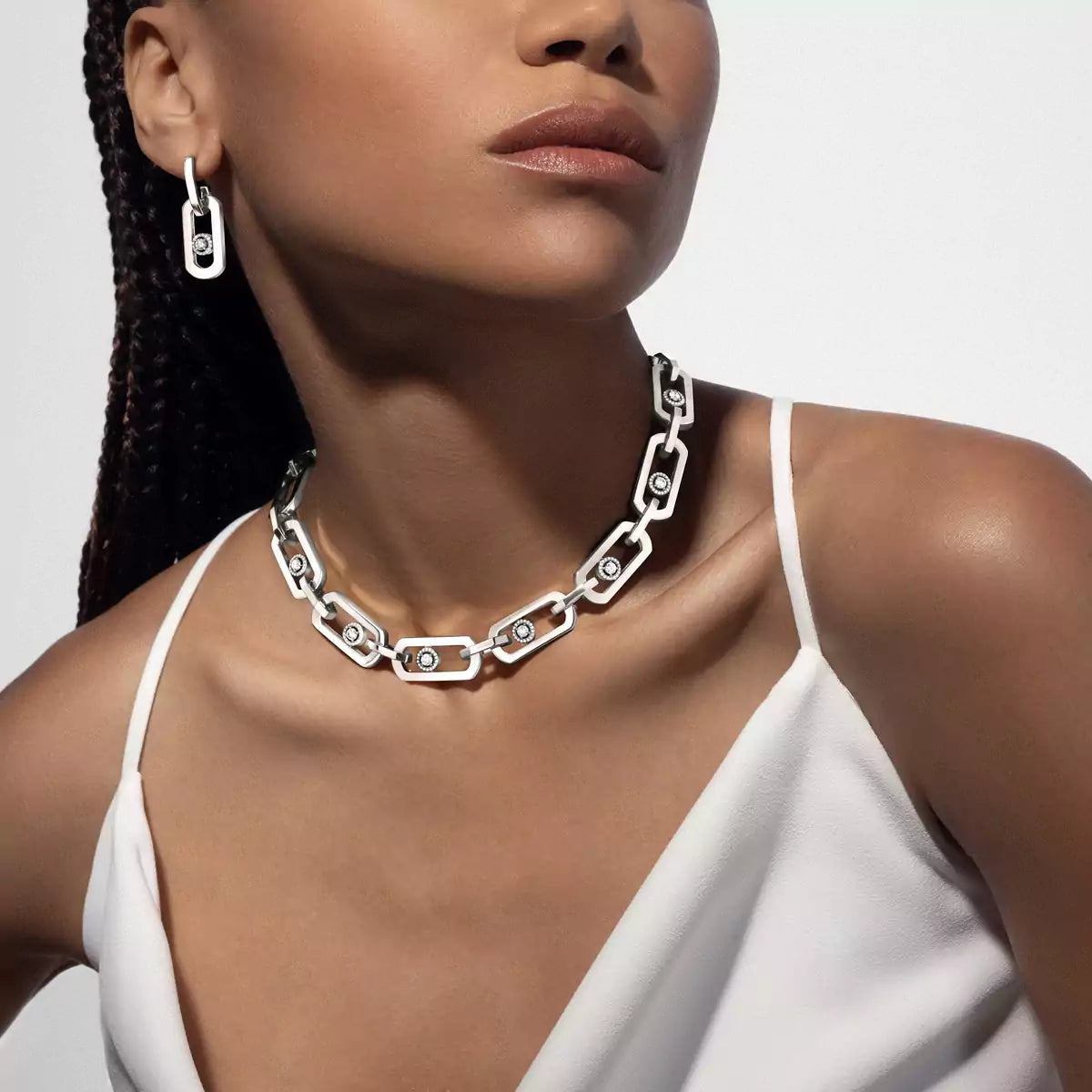 [AuraEcho] So Move XL Diamond Hoop Earring