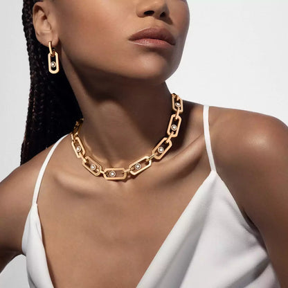 [AuraEcho] So Move XL Diamond Hoop Earring