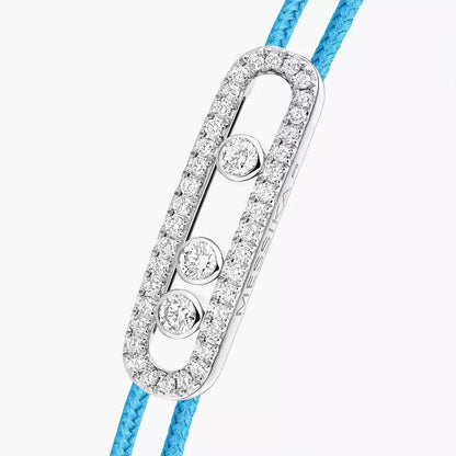 [AuraEcho]Messika Care(s) pink cord pavé bracelet