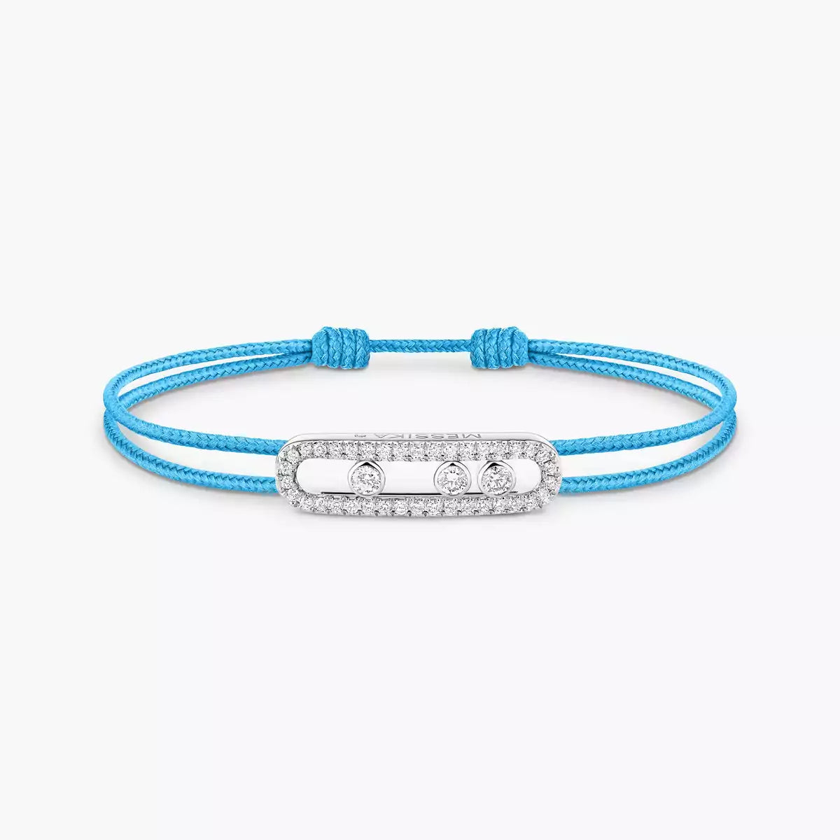 [AuraEcho]Messika Care(s) pink cord pavé bracelet