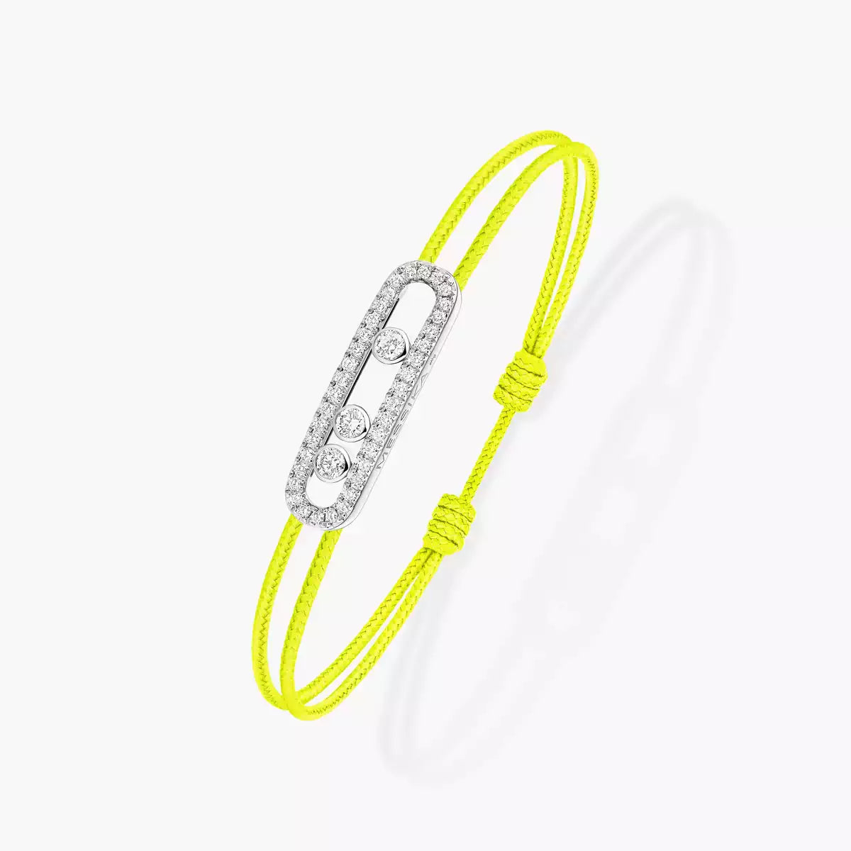 [AuraEcho]Messika Care(s) pink cord pavé bracelet