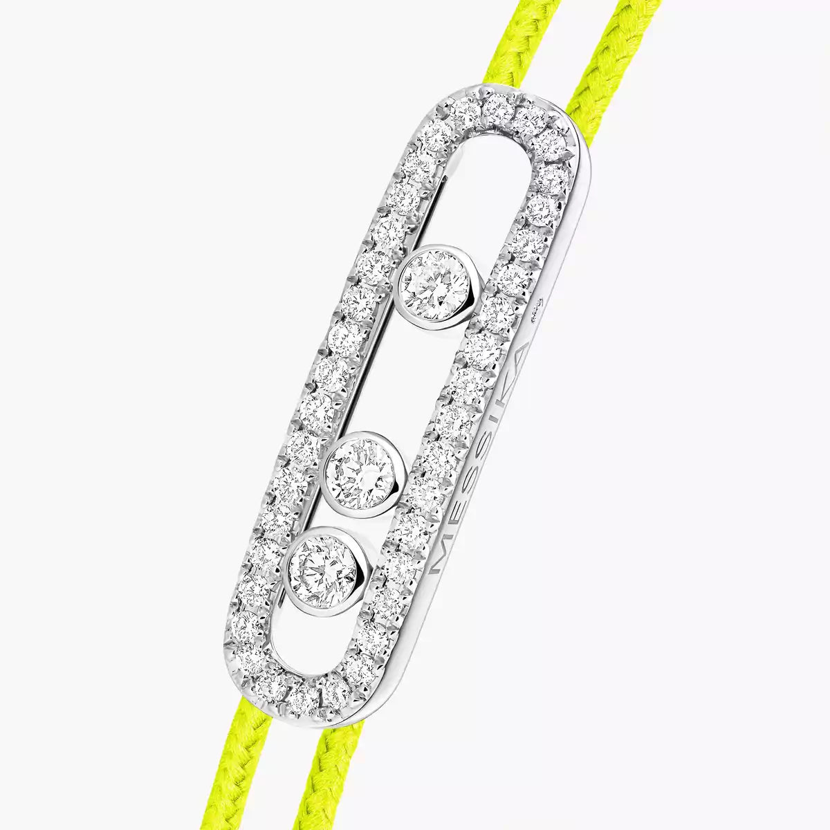 [AuraEcho]Messika Care(s) pink cord pavé bracelet