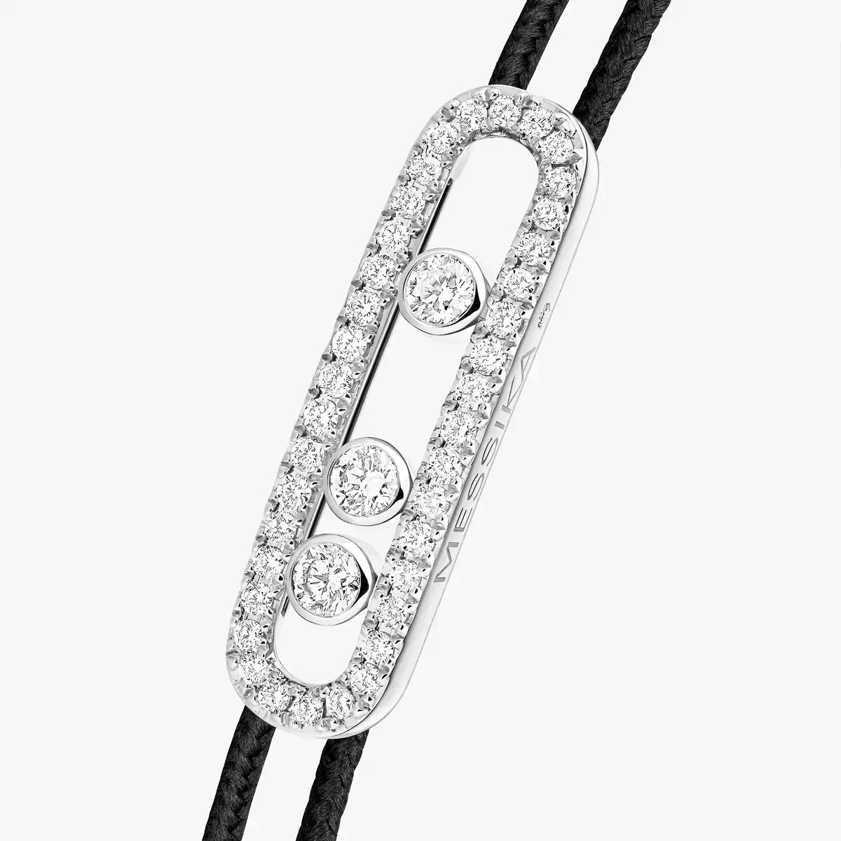 [AuraEcho]Messika Care(s) pink cord pavé bracelet