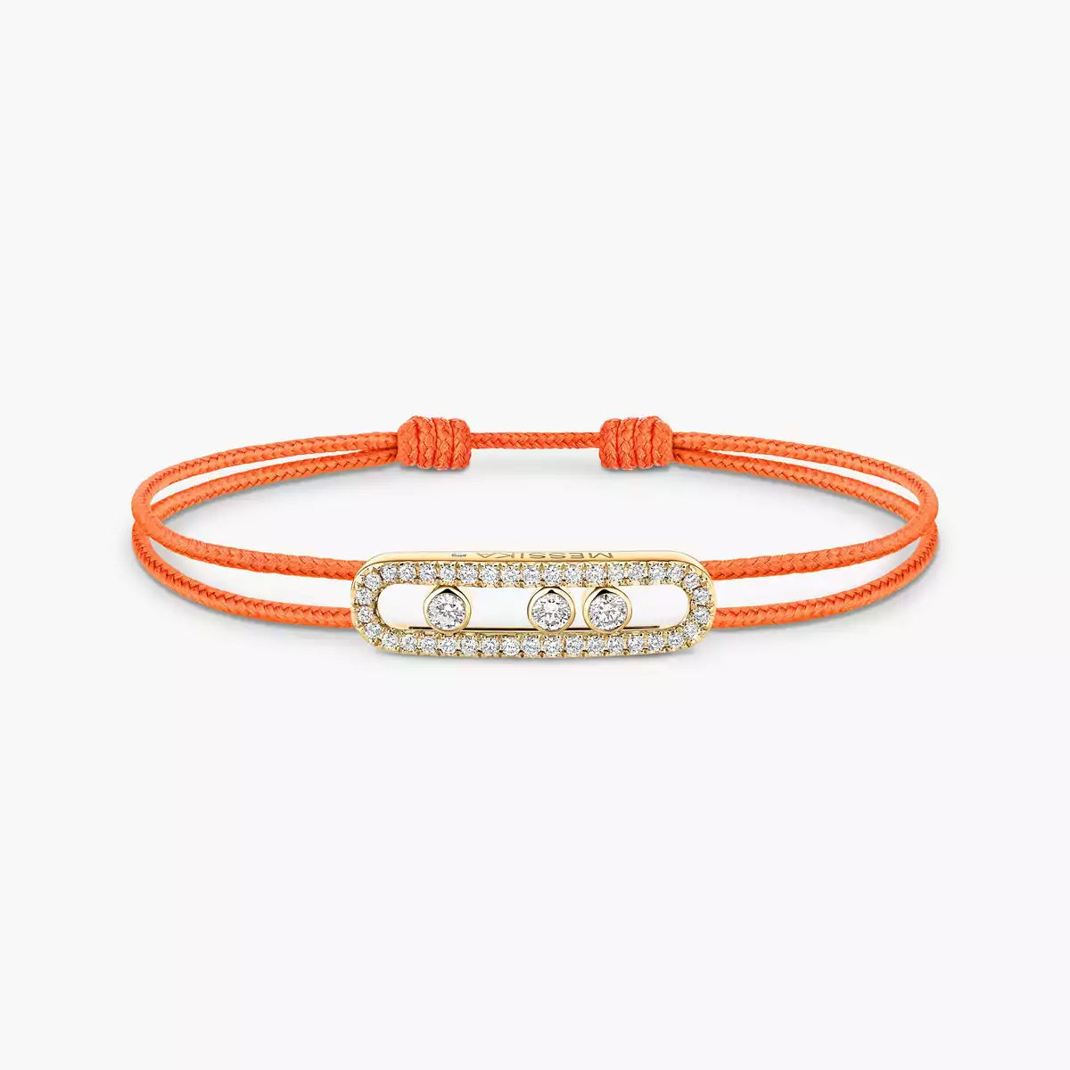 [AuraEcho]Messika Care(s) pink cord pavé bracelet